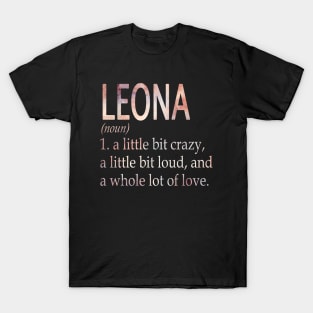 Leona Girl Name Definition T-Shirt